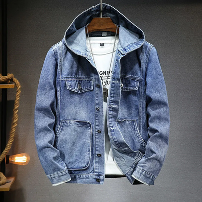 Joe – Vintage-Jeansjacke mit Kapuze für Herren