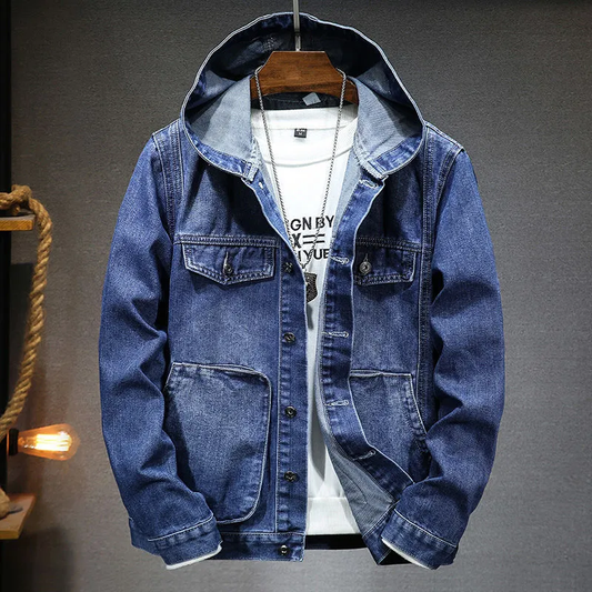 Joe – Vintage-Jeansjacke mit Kapuze für Herren