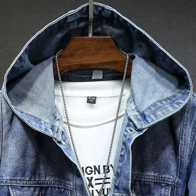 Joe – Vintage-Jeansjacke mit Kapuze für Herren