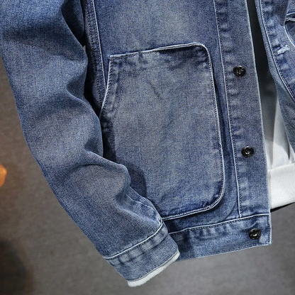 Joe – Vintage-Jeansjacke mit Kapuze für Herren